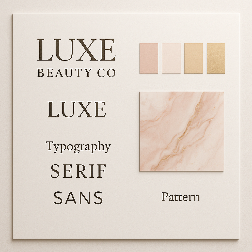 Luxe Cosmetics Brand Identity