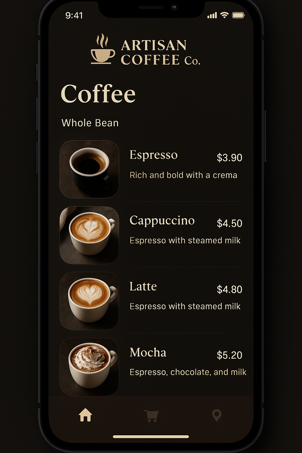 Artisan Coffee Mobile App